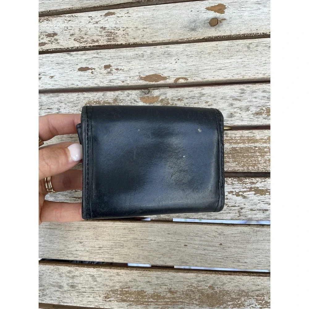 Vintage Coach 7219 Black  Multifunction Purse Wallet WITH Keychain Bag‎ Charm